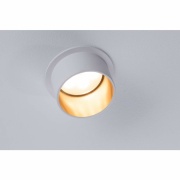 Einbauleuchte LED Gil 6W Weiß matt#Gold IP44 2.700K 3-Stufen-dimmbar