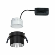 Einbauleuchte LED Gil 6W Schwarz matt#Eisen gebürstet IP44 2.700K 3-Stufen-dimmbar