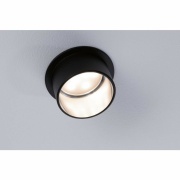 Einbauleuchte LED Gil 6W Schwarz matt#Eisen gebürstet IP44 2.700K 3-Stufen-dimmbar