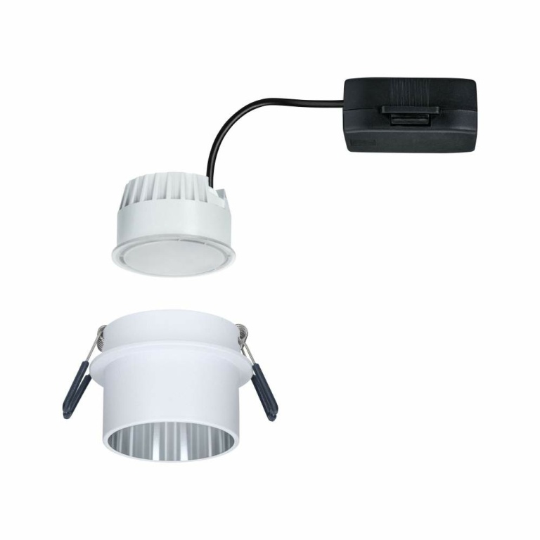 Paulmann Einbauleuchte LED Gil 6W Weiß matt#Eisen gebürstet IP44 2.700K 3-Stufen-dimmbar