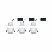 Einbauleuchte LED Gil 6W Weiß matt#Eisen gebürstet IP44 2.700K 3-Stufen-dimmbar