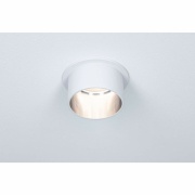 Einbauleuchte LED Gil 6W Weiß matt#Eisen gebürstet IP44 2.700K 3-Stufen-dimmbar