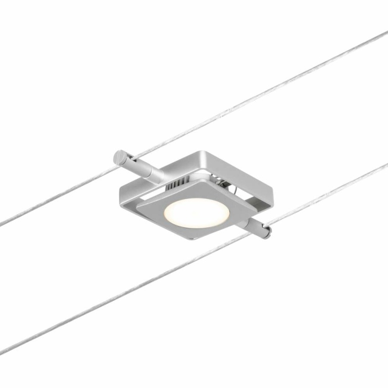 Paulmann LED Seilsystem MacLED Basisset 5x250lm 5x4,5W 3000K 230/12V Chrom matt/Chrom