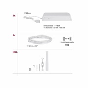 CorDuo Seilsystem Basisset Weiß matt max. 60W 12V DC