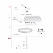 Seilsystem Salt Basisset GU5,3 max. 5x10W 230/12V Weiß matt/Chrom