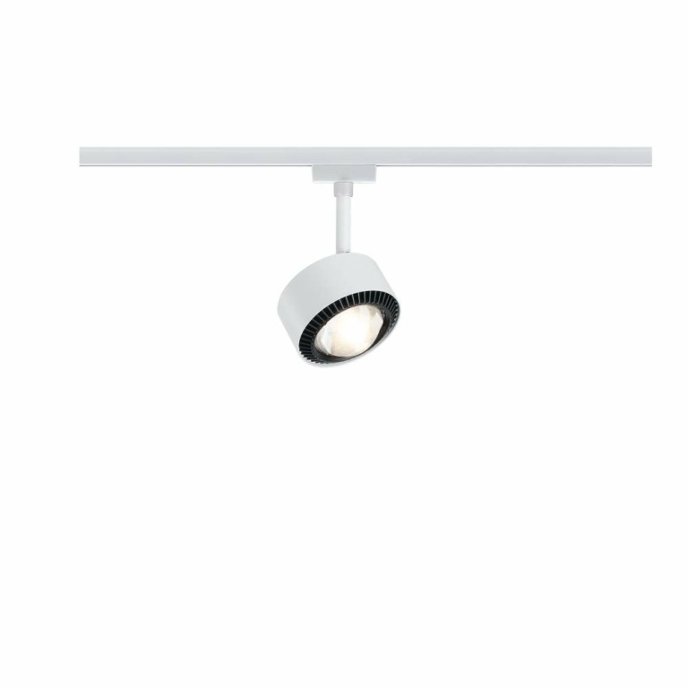 Paulmann URail LED Schienenspot Aldan II 8W 498lm 2700K dimmbar weiß schwarz (LED fest verbaut)