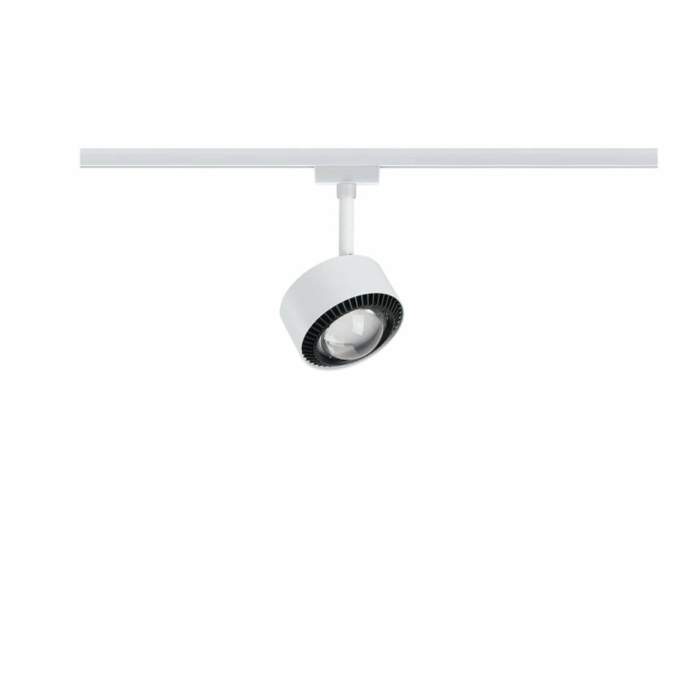 Paulmann URail LED Schienenspot Aldan II 8W 498lm 2700K dimmbar weiß schwarz (LED fest verbaut)