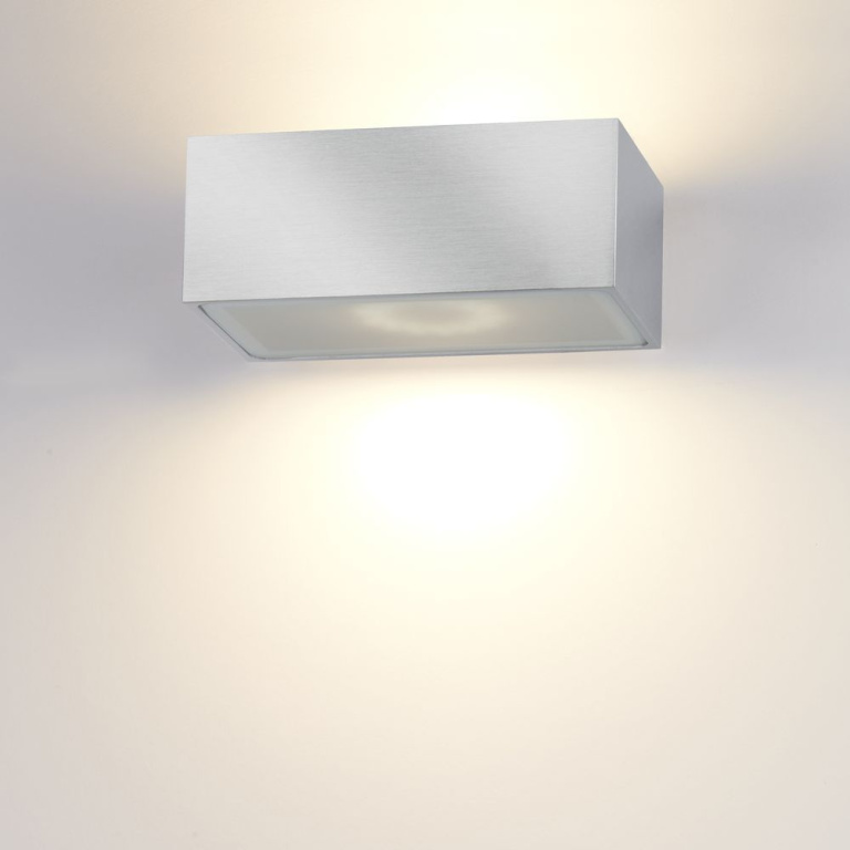 famlights famlights | LED Wandleuchte Eindhoven Aluminium in Silber 182 mm