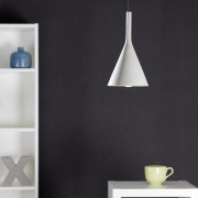 famlights | Betonpendelleuchte Gerrit in Grau E27 max. 40W