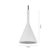 famlights | Betonpendelleuchte Gerrit in Grau E27 max. 40W