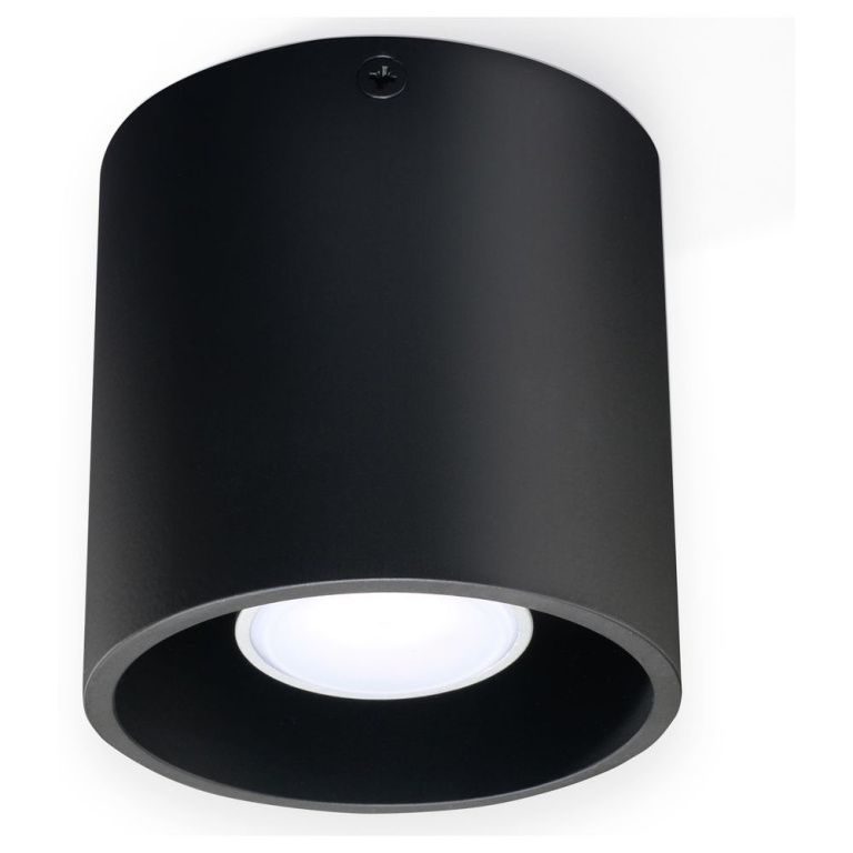 famlights famlights | Deckenaufbauspot Christina aus Aluminium in Schwarz GU10 max. 40W