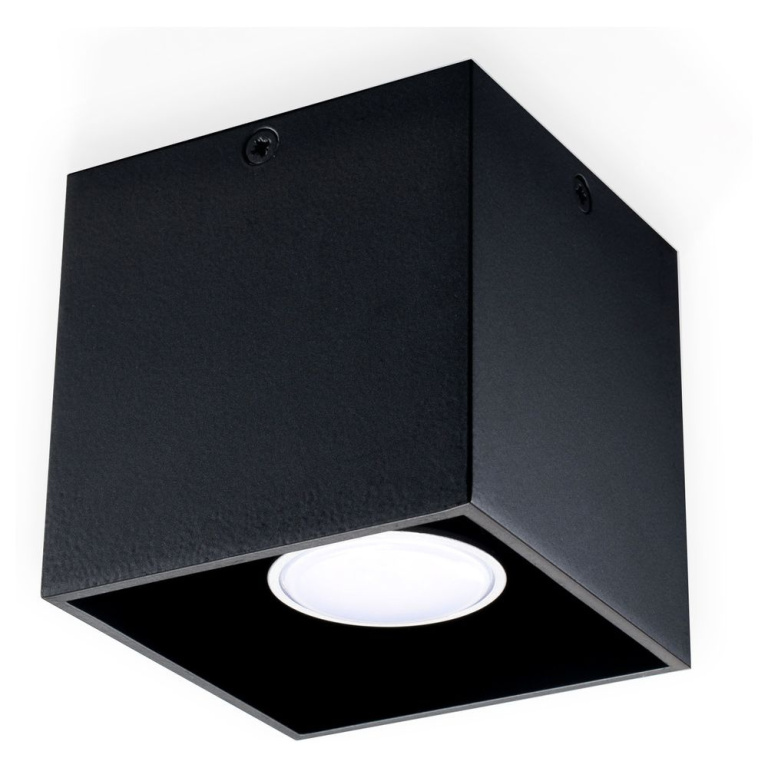 famlights famlights | Deckenaufbaustrahler Alicia aus Aluminium in Schwarz GU10 max. 40W