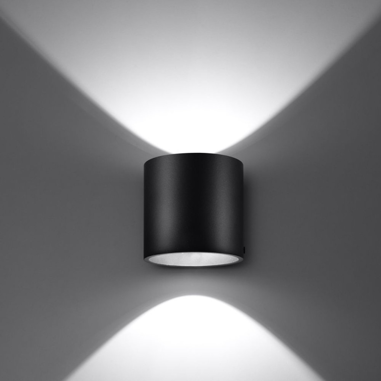 famlights famlights | Wandleuchte Christina aus Aluminium in Schwarz G9 max. 40W