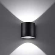 famlights | Wandleuchte Christina aus Aluminium in Schwarz G9 max. 40W