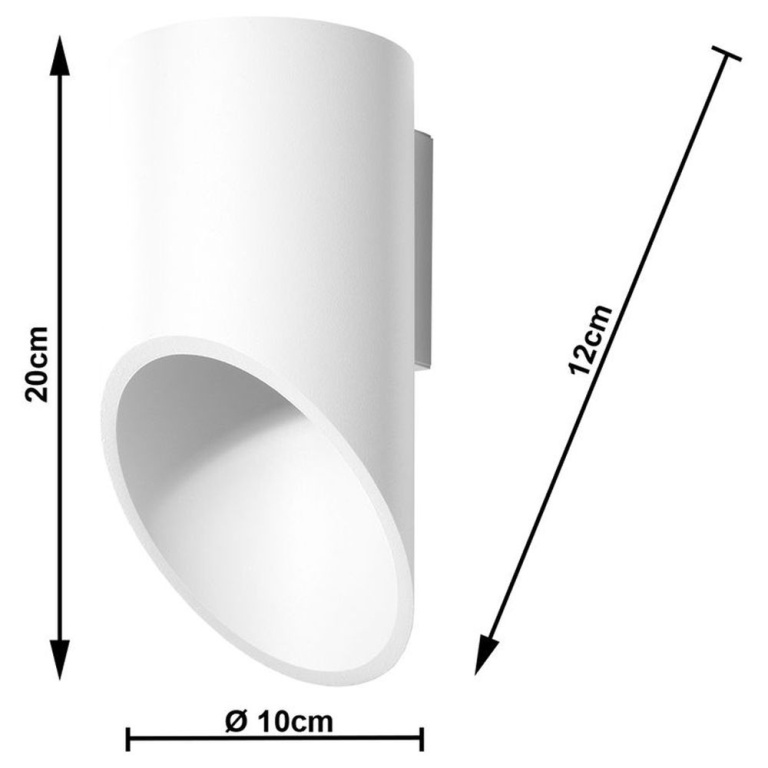 famlights famlights | Wandleuchte Annabelle aus Aluminium in Weiß G9 max. 40W