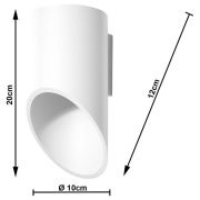 famlights | Wandleuchte Annabelle aus Aluminium in Weiß G9 max. 40W