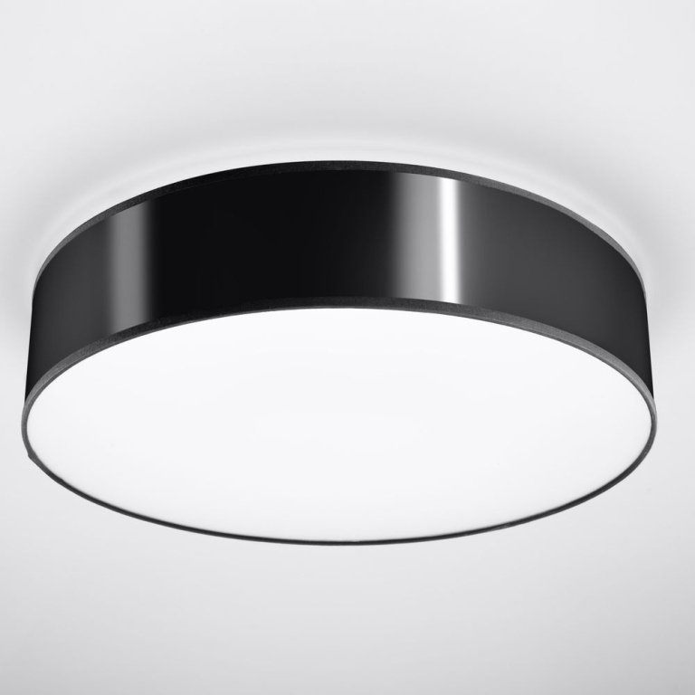 famlights famlights | Deckenleuchte Annalena in Schwarz E27 max. 3 x 60W 450 mm