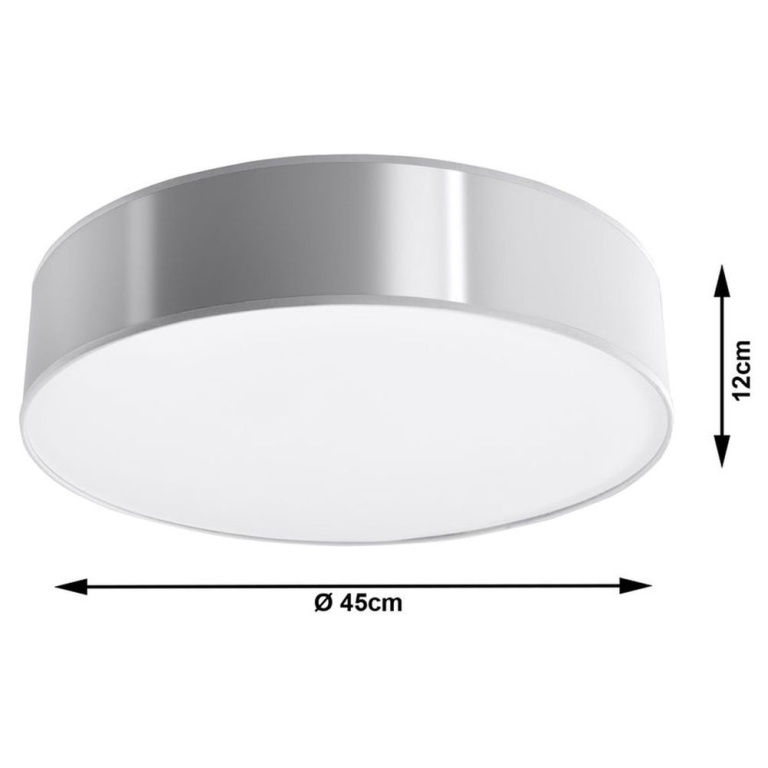 famlights famlights | Deckenleuchte Annalena in Silber E27 max. 3 x 60W 450 mm