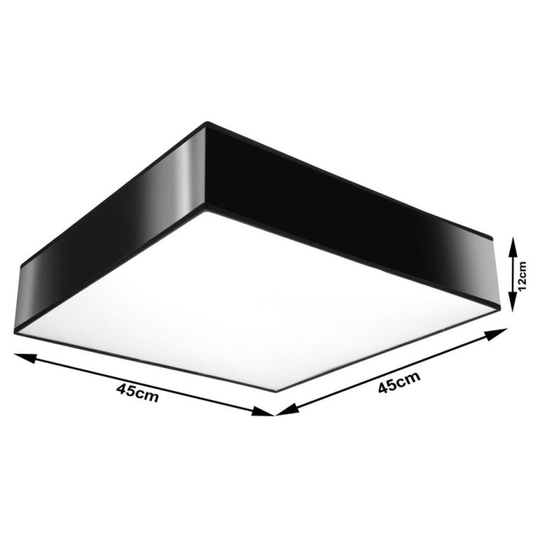 famlights famlights | Deckenleuchte Corinna in Schwarz E27 max. 3 x 60W