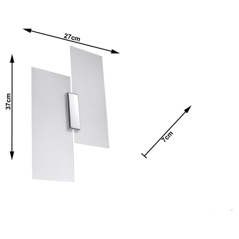 famlights famlights | Wandleuchte Armin aus Glas in Weiß E27 max. 2 x 60W