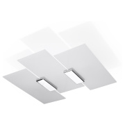 famlights | Deckenleuchte Armin aus Glas in Weiß E27 max. 3 x 60W