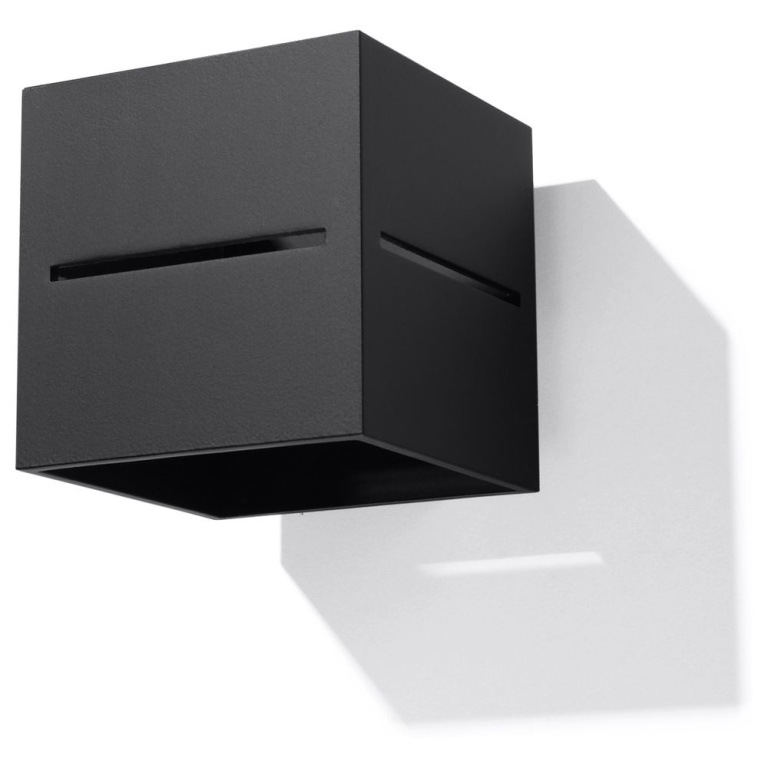 famlights famlights | Wandleuchte Esther aus Aluminium in Schwarz G9 max. 40W