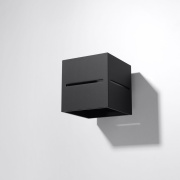 famlights | Wandleuchte Esther aus Aluminium in Schwarz G9 max. 40W