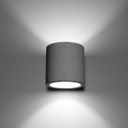 famlights | Wandleuchte Christina aus Beton in Weiß G9 1 x 40 W