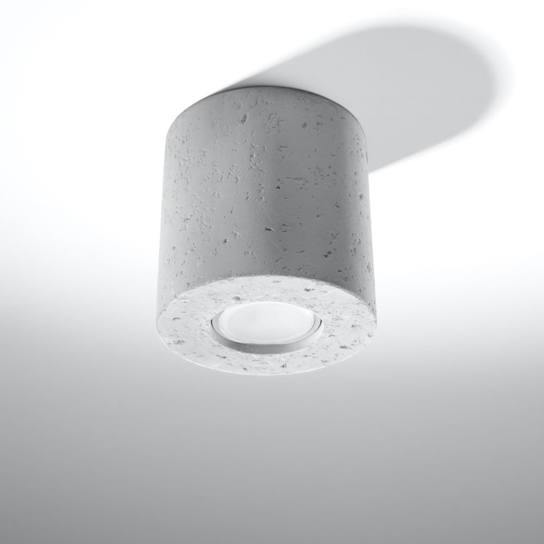 famlights famlights | Deckenleuchte Monique aus Beton in Grau GU10 1 x 6 W