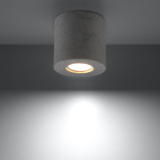 famlights | Deckenleuchte Monique aus Beton in Grau GU10 1 x 6 W