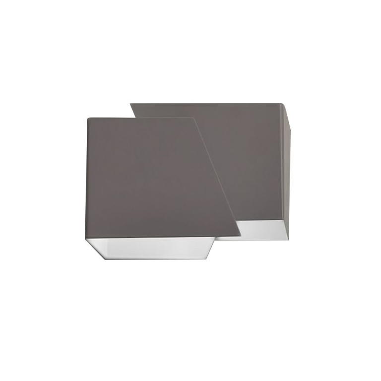 famlights famlights | Wandleuchte Vanessa aus Metall in Grau G9 max.20W