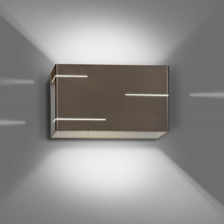 famlights famlights | Wandleuchte Tabea aus Metall in Wenge G9 max.20W