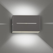 famlights | Wandleuchte Melvin aus Metall in Grau G9 max.20W