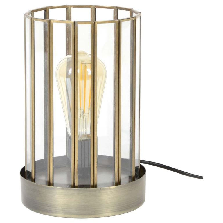 famlights famlights | Tischleuchte Magnus in Bronze E27 170mm