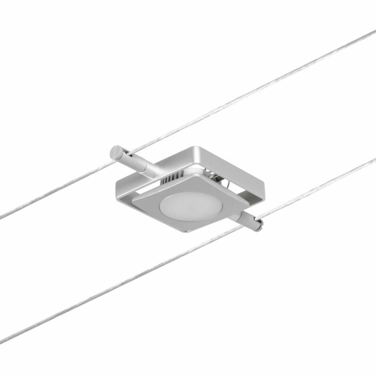 Paulmann LED Seilsystem MacLED Einzelspot 250lm 4,5W 3000K 12V Chrom matt/Chrom