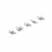 LED Seilsystem MacLED Basisset 5x250lm 5x4,5W 3000K 230/12V Weiß/Chrom