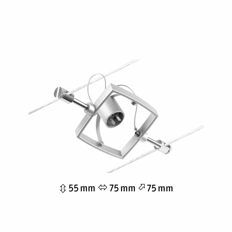 Paulmann Seilsystem Mac II Einzelspot GU5,3 max. 10W 12V Chrom matt