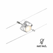 Seilsystem Mac II Einzelspot GU5,3 max. 10W 12V Chrom matt