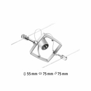 Seilsystem Mac II Einzelspot GU5,3 max. 10W 12V Chrom matt