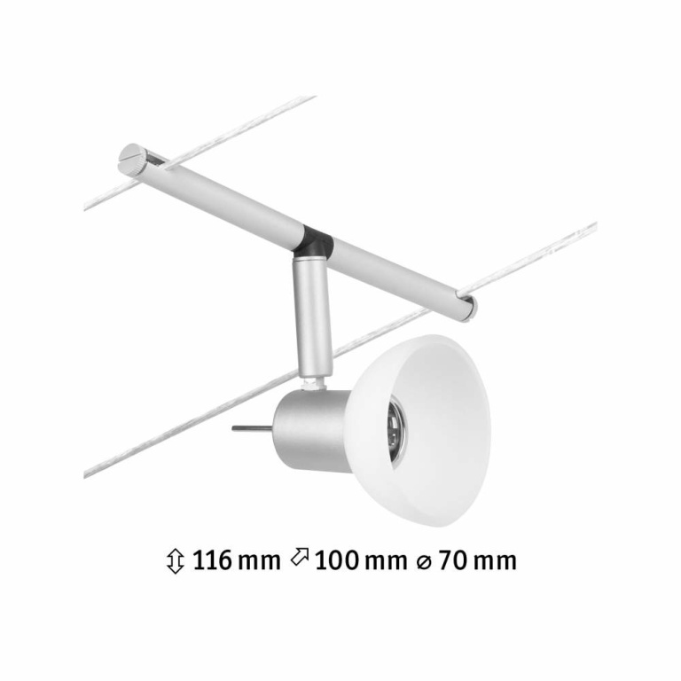 Paulmann Seilsystem Sheela Einzelspot GU5,3 max. 10W Chrom matt