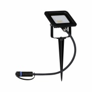 Plug & Shine Erdspieß Flood IP65 6,8W 3.000K Schwarz