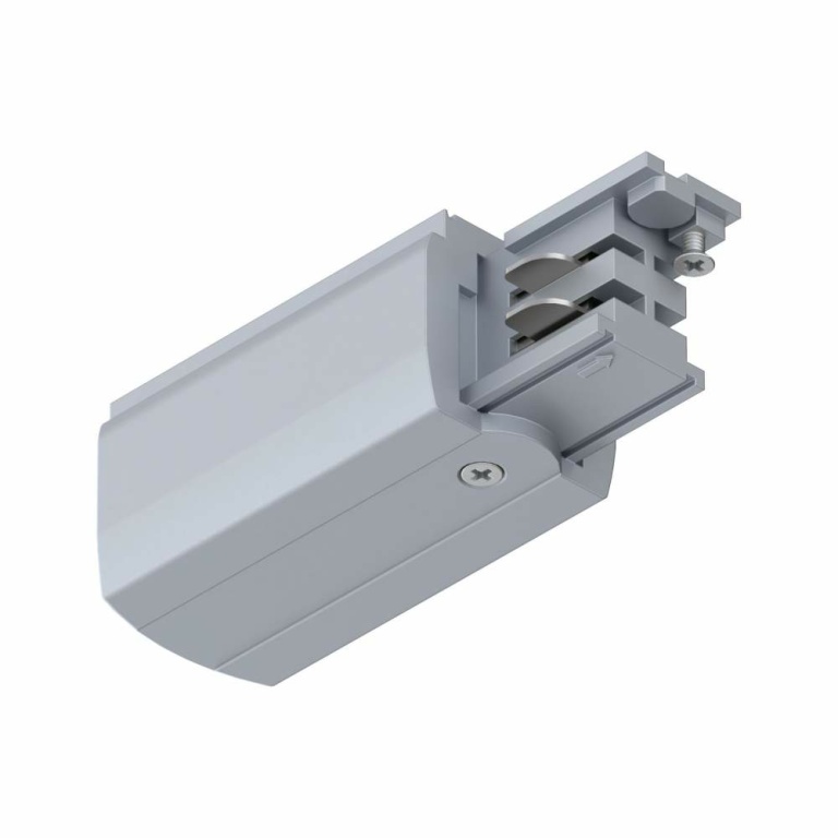 Paulmann ProRail3 Endeinspeisung links max. 3.680W 230V Silber Metall#Kunststoff