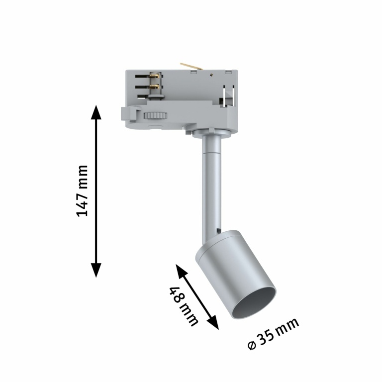 Paulmann ProRail3 Schienenspot Purell silber GU10 max. 10W