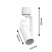 URail Spot Apol II E27 max. 50W weiß 230V