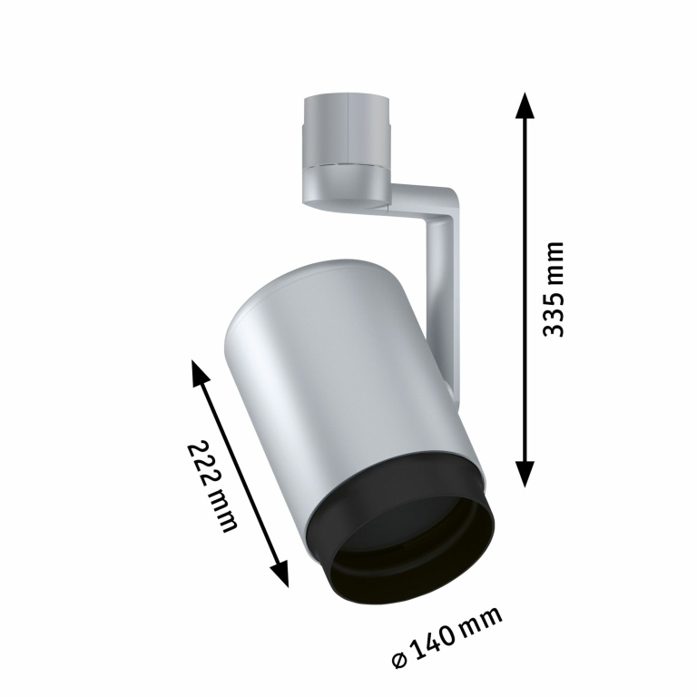 Paulmann URail Einzelspot Asthene E27 max. 50W chrom 230V