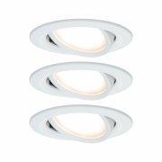 ZigBee Smart Home Bundle 3x LED Einbauleuchte Nova Coin 6W 2700K Weiß (matt) + ZigBee Cephei Controller