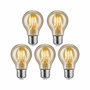 Leuchtmittel Bundle 5x LED Allgebrauchslampe 500lm E27 4,7W 2500K Goldlicht