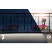 Solar LED Stripe mit Dämmerungssensor IP44 3m 2700K warmweiß 0,3W Schwarz