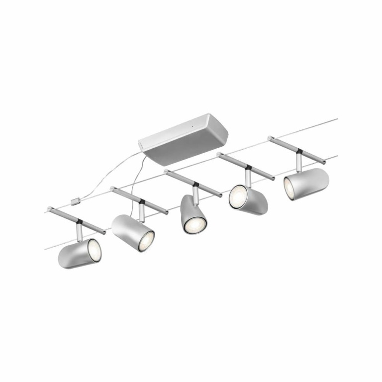 Paulmann Seilsystem Cup Basisset GU5,3 max. 5x10W 230/12V Chrom matt/Chrom