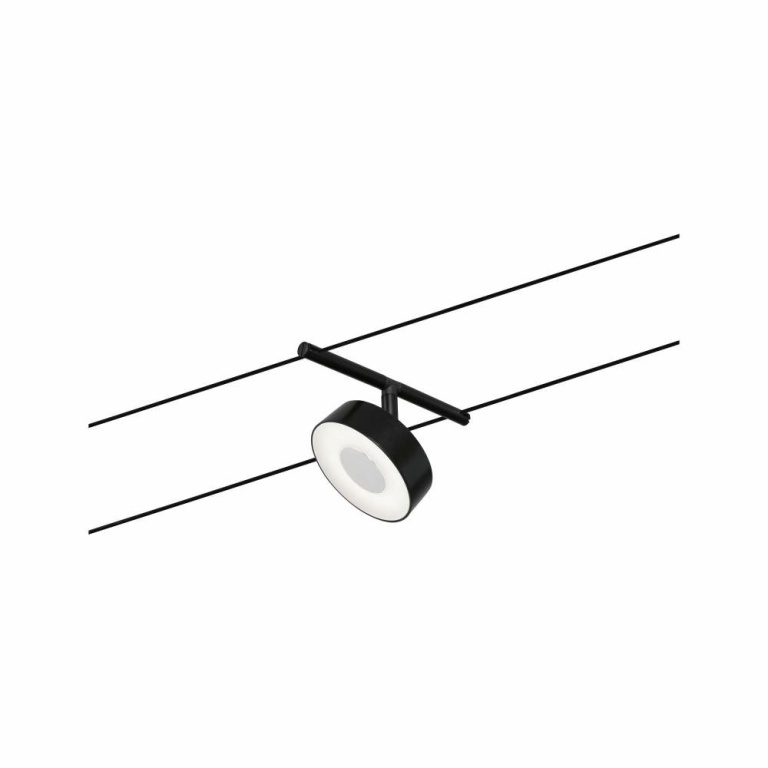 Paulmann LED Seilsystem Circle Basisset 5x180lm 5x5W 3000K 230/12V Schwarz matt/Chrom